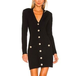 L'AGENCE Breanna Rib Knit Mini Dress